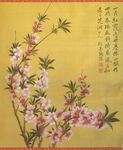 國畫桃花圖