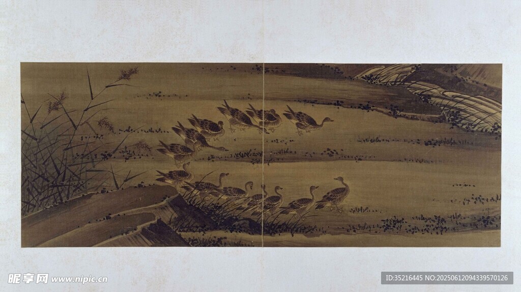 廣袤田野上的鄉村景象