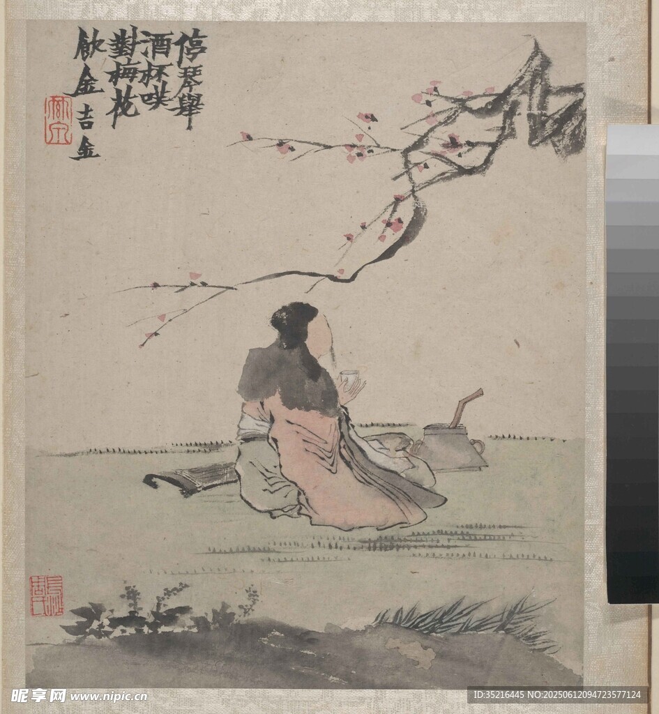 古人江畔獨思圖