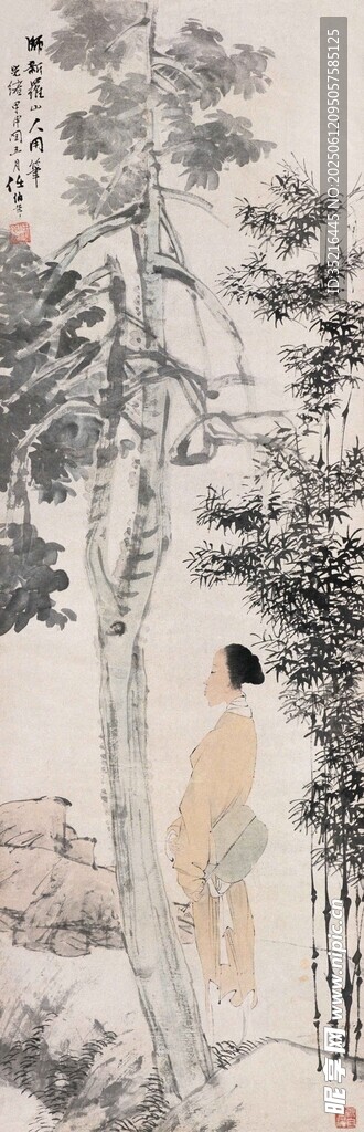 古典雪景中的獨(dú)行者