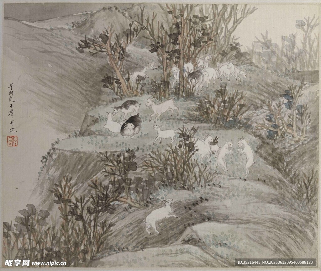 山水間的禽鳥幽景