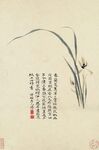 水墨蘭花圖