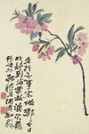 水墨桃花圖