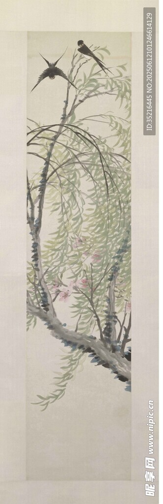水墨竹枝圖