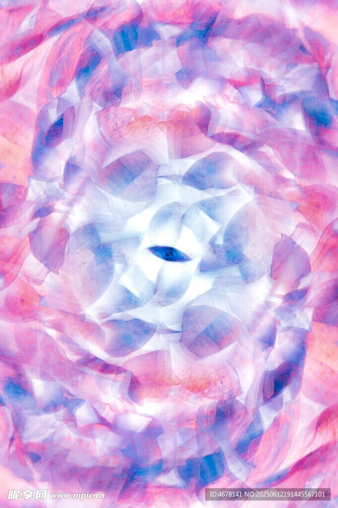 夢幻炫彩抽象漩渦圖案