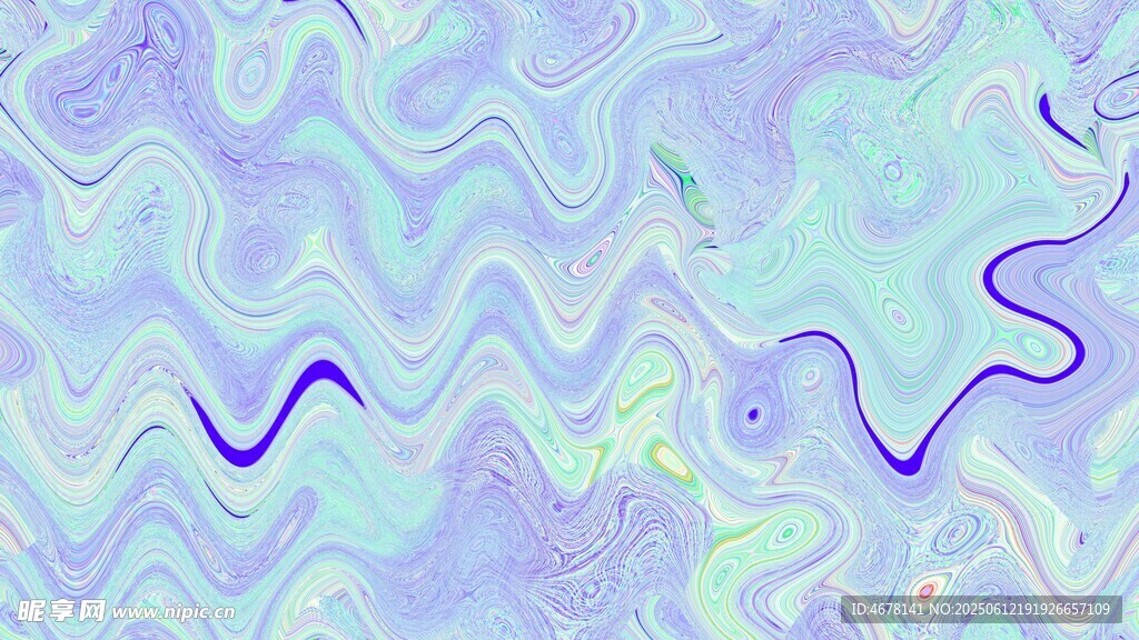 夢幻藍紫漸變流體紋理