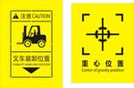 叉車警示標(biāo)識(shí)部位與重心