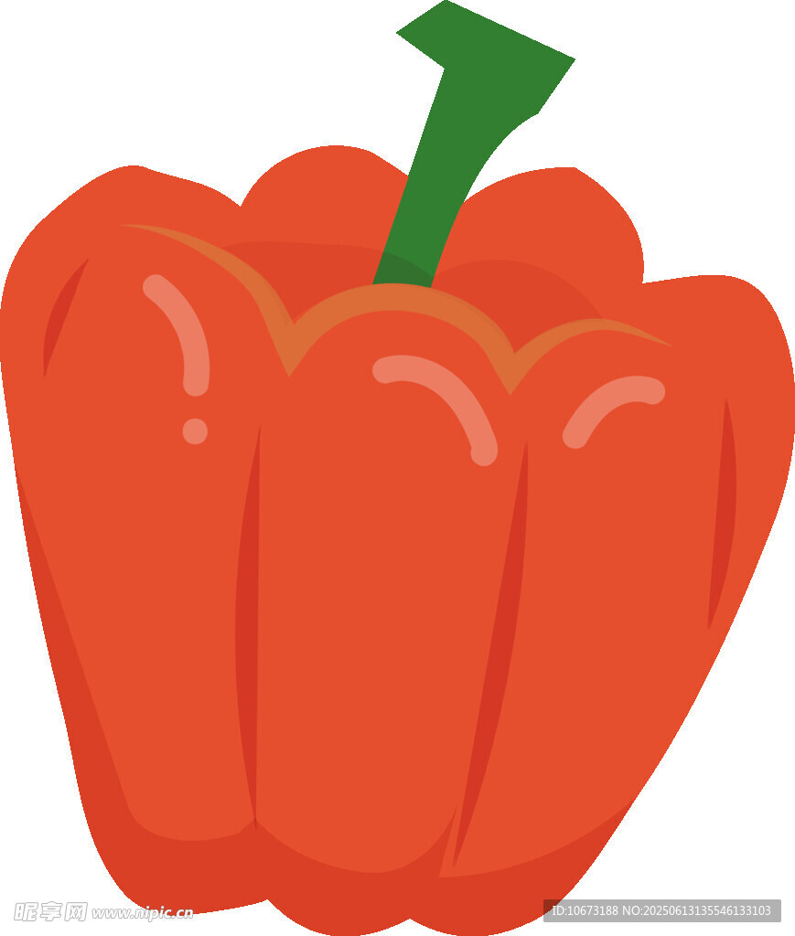 紅色甜椒插畫