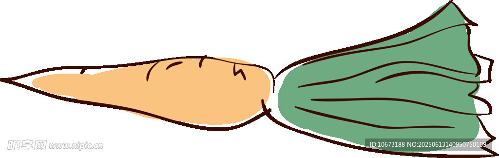 卡通胡蘿卜插畫