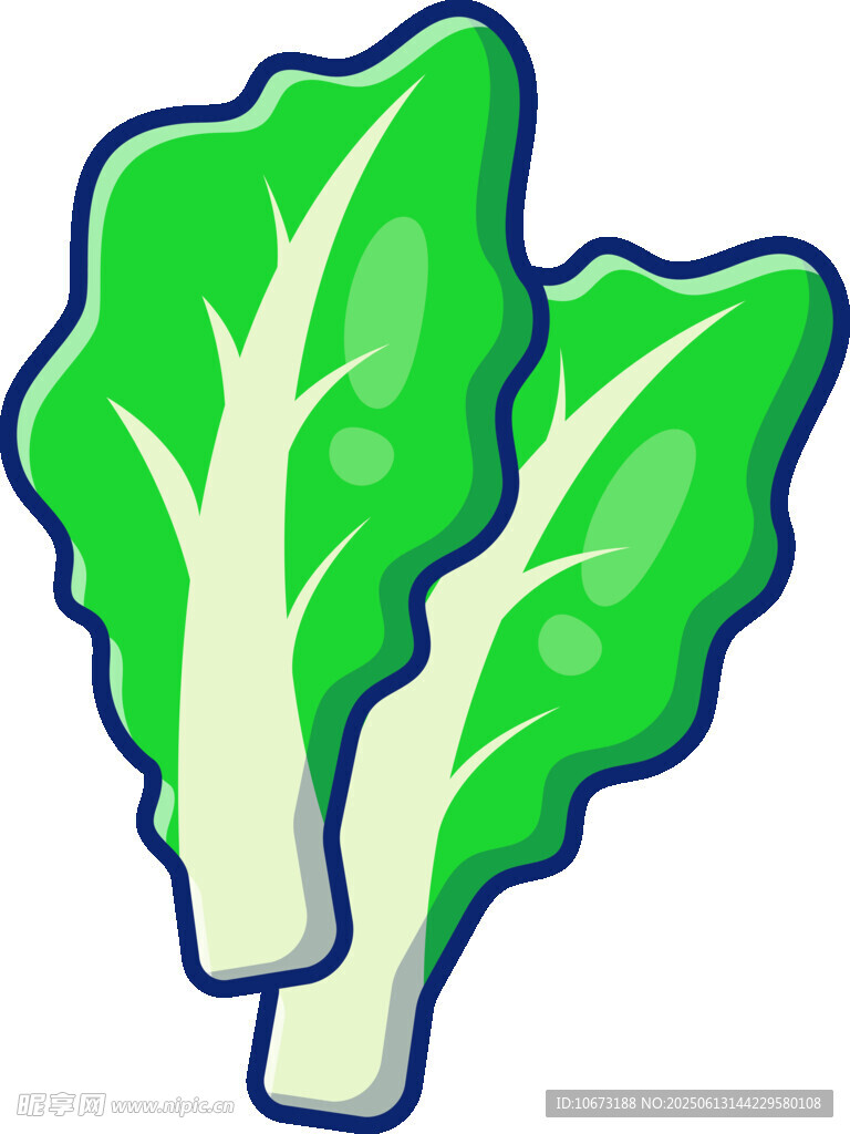 卡通青菜插畫