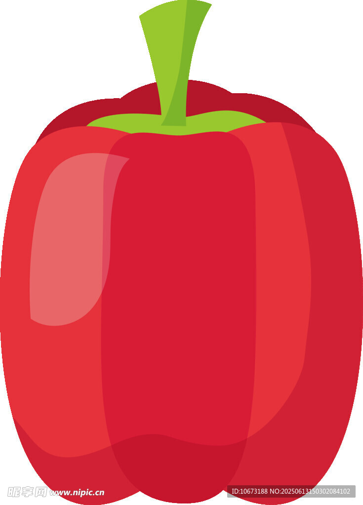 紅色甜椒插畫