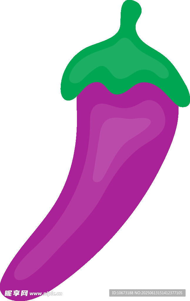 紫色尖椒插畫