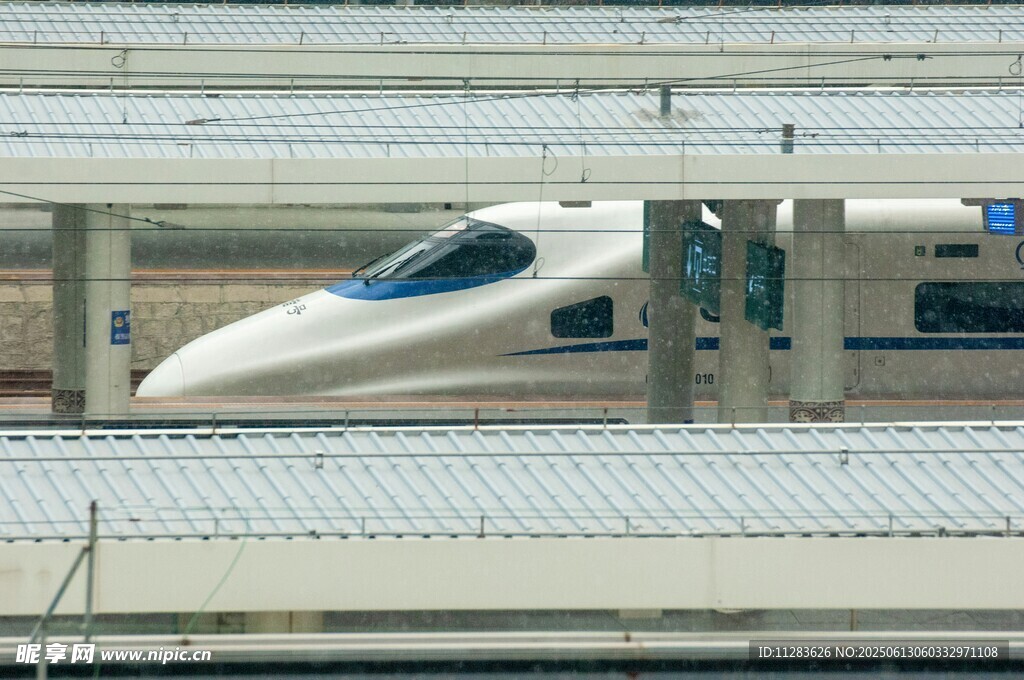 高鐵站的高速列車