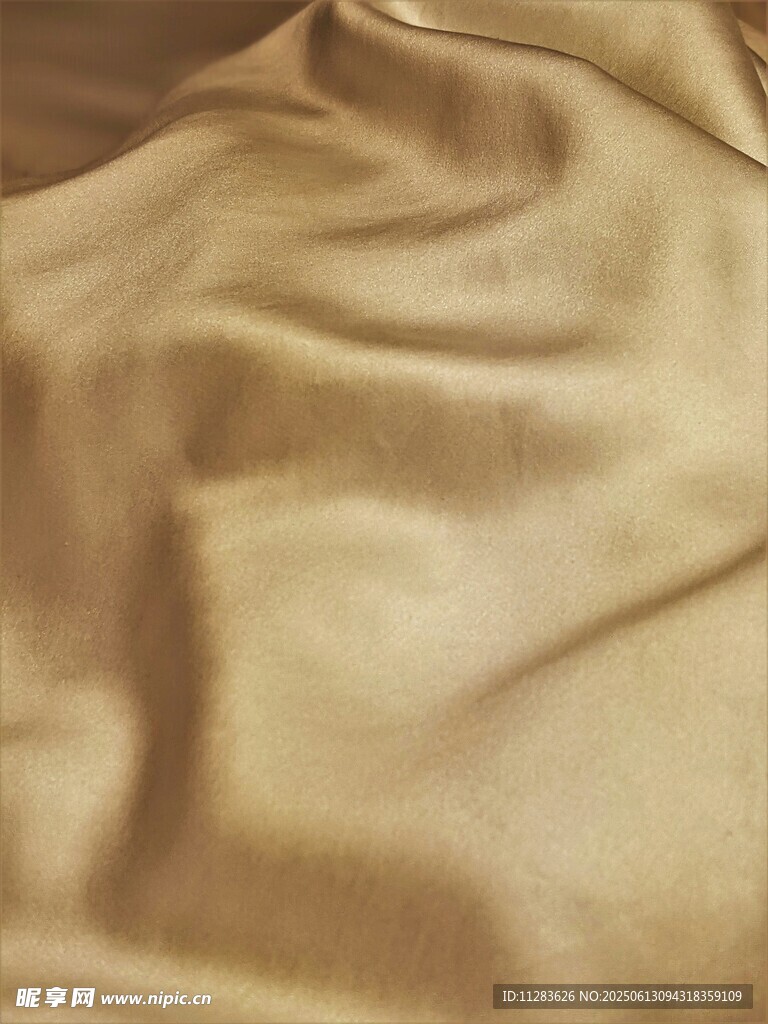 米黃色柔軟絲綢布料紋理
