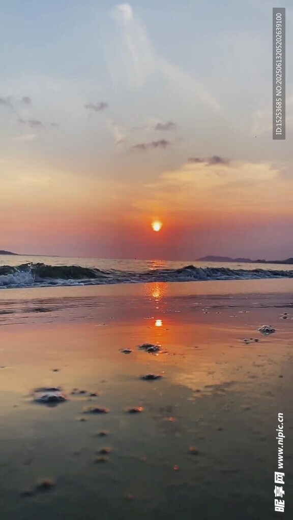 海邊日落美景