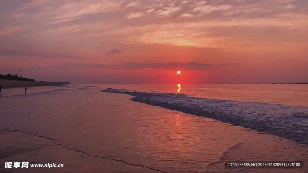 海邊日落美景