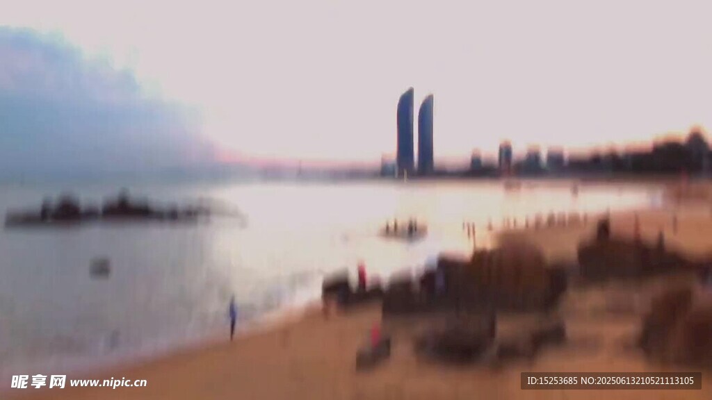 海濱城市美麗風光