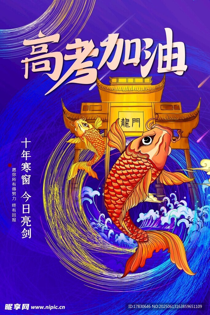 高考加油錦鯉助力好運