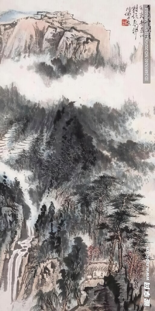 水墨山水國(guó)畫