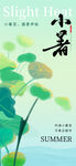 流體漸變簡(jiǎn)約意境小暑