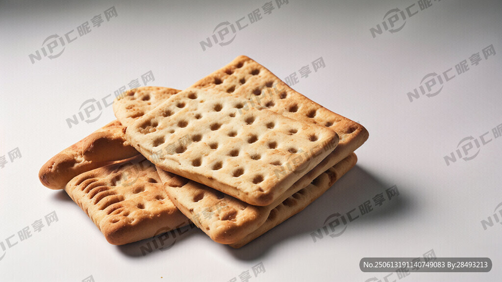 一只白色手套 拿著餅干