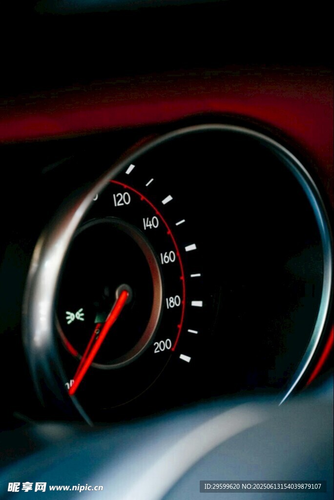 汽車儀表盤特寫
