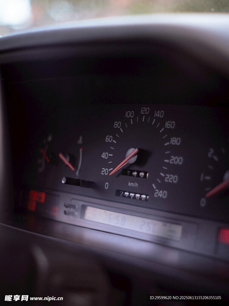 汽車儀表盤特寫