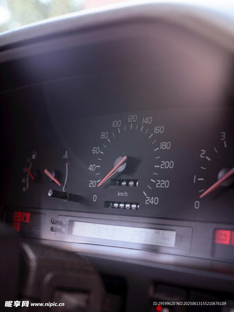 汽車儀表盤特寫