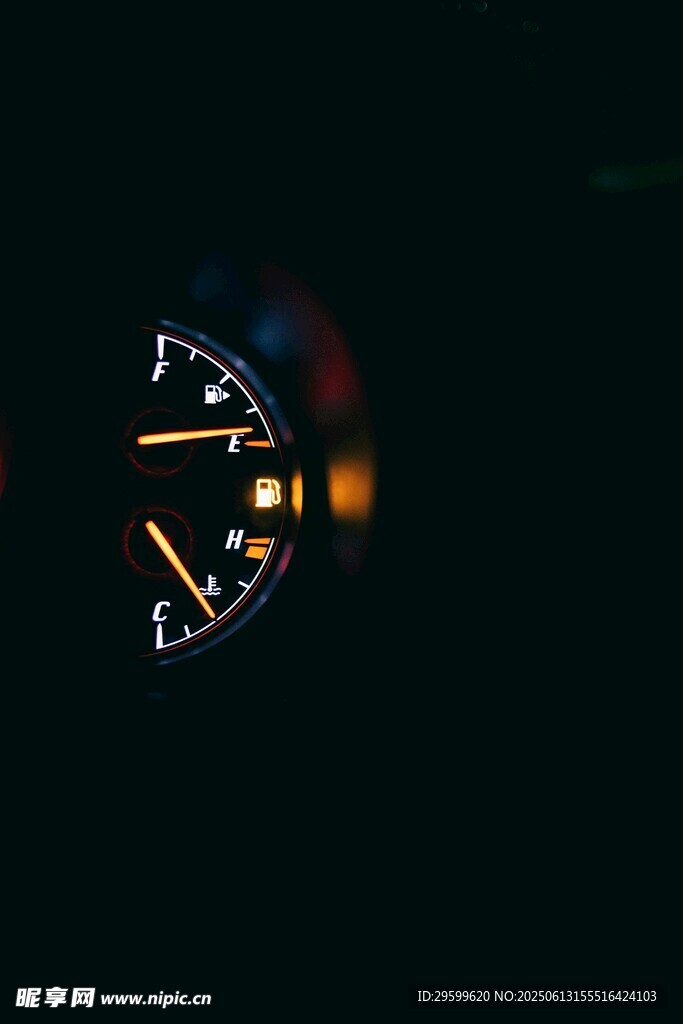 汽車儀表盤特寫