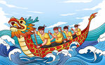 龍舟競渡 健兒奮勇爭先