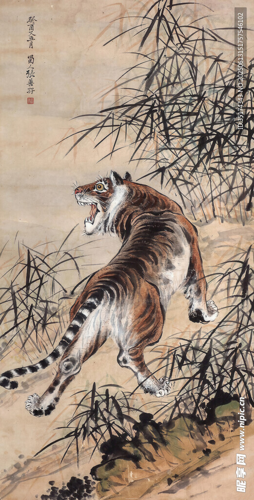 國(guó)畫(huà)猛虎