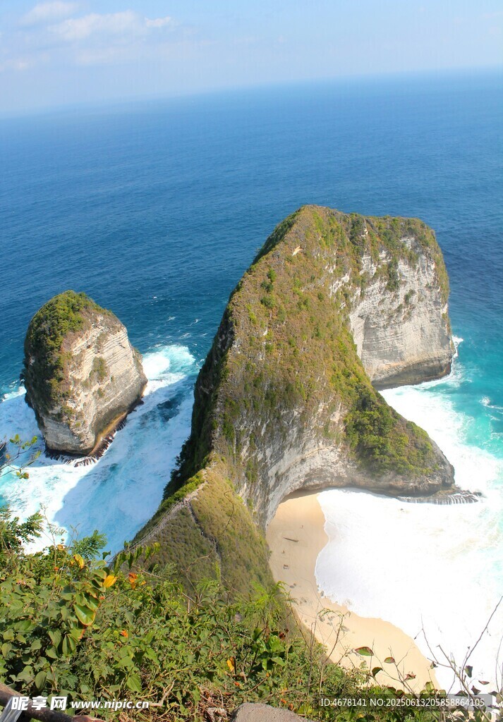 巴厘島絕美海岸巖石景觀