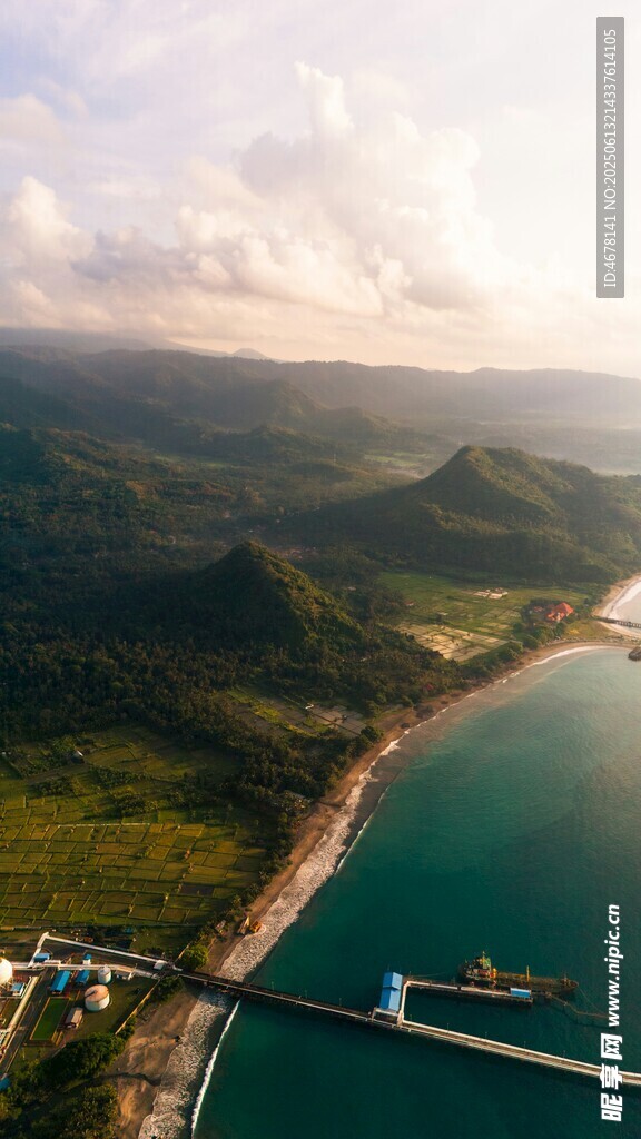海濱風(fēng)光 美麗的海灣景色