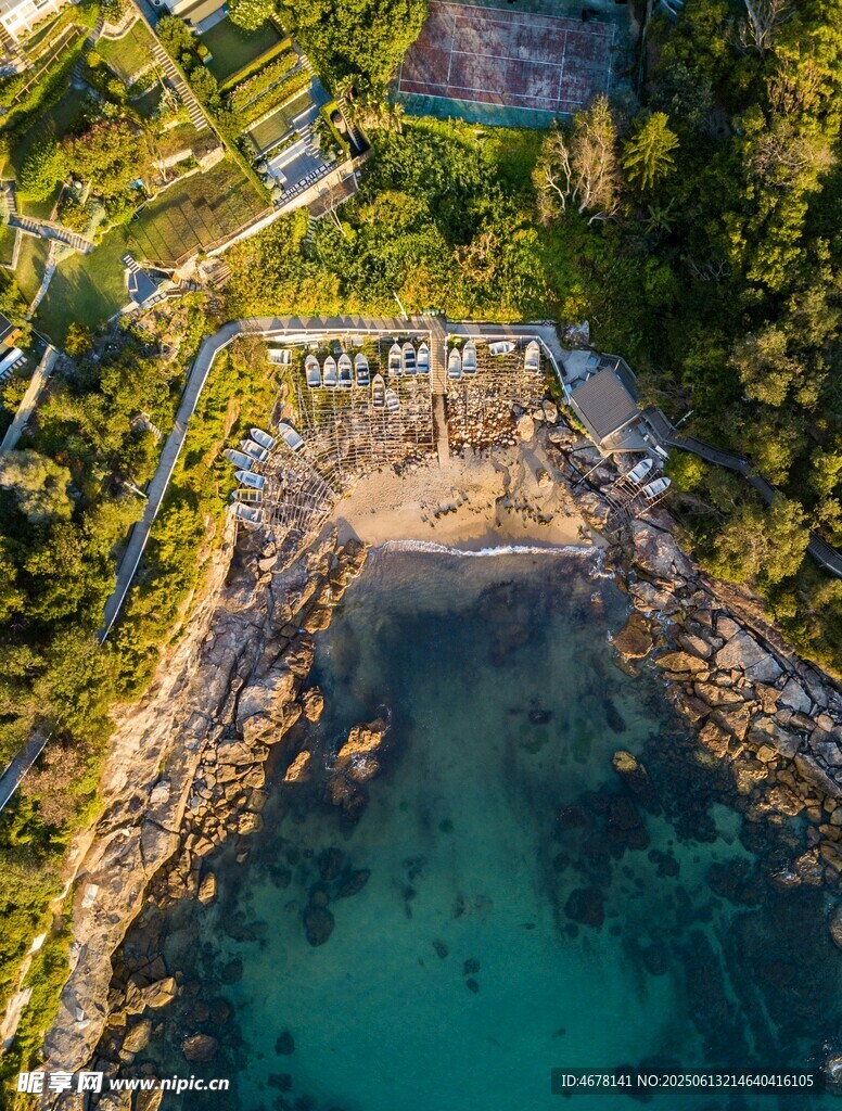 俯瞰美麗海濱風光