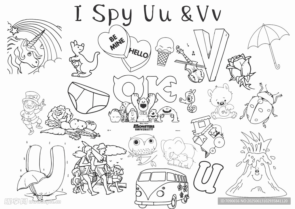  兒童趣味插畫元素     