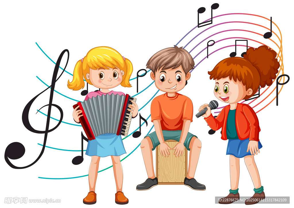 兒童音樂插圖