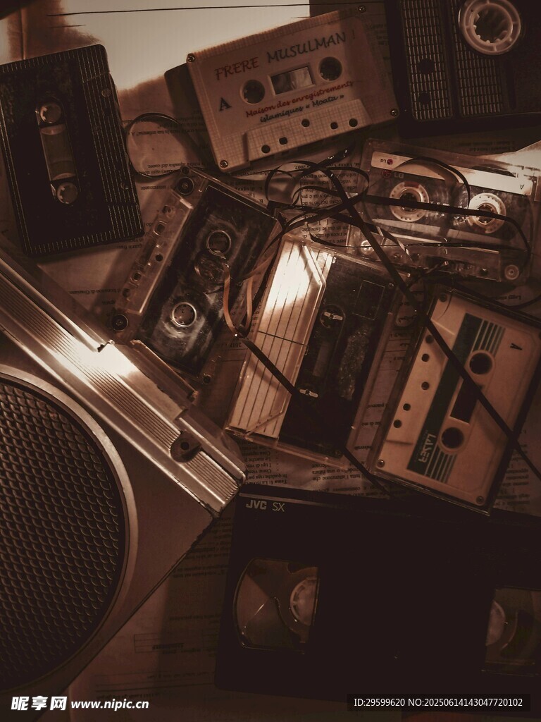 復古磁帶與音響設備