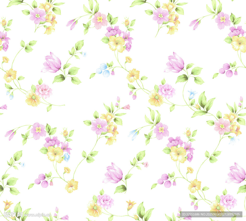 水彩花