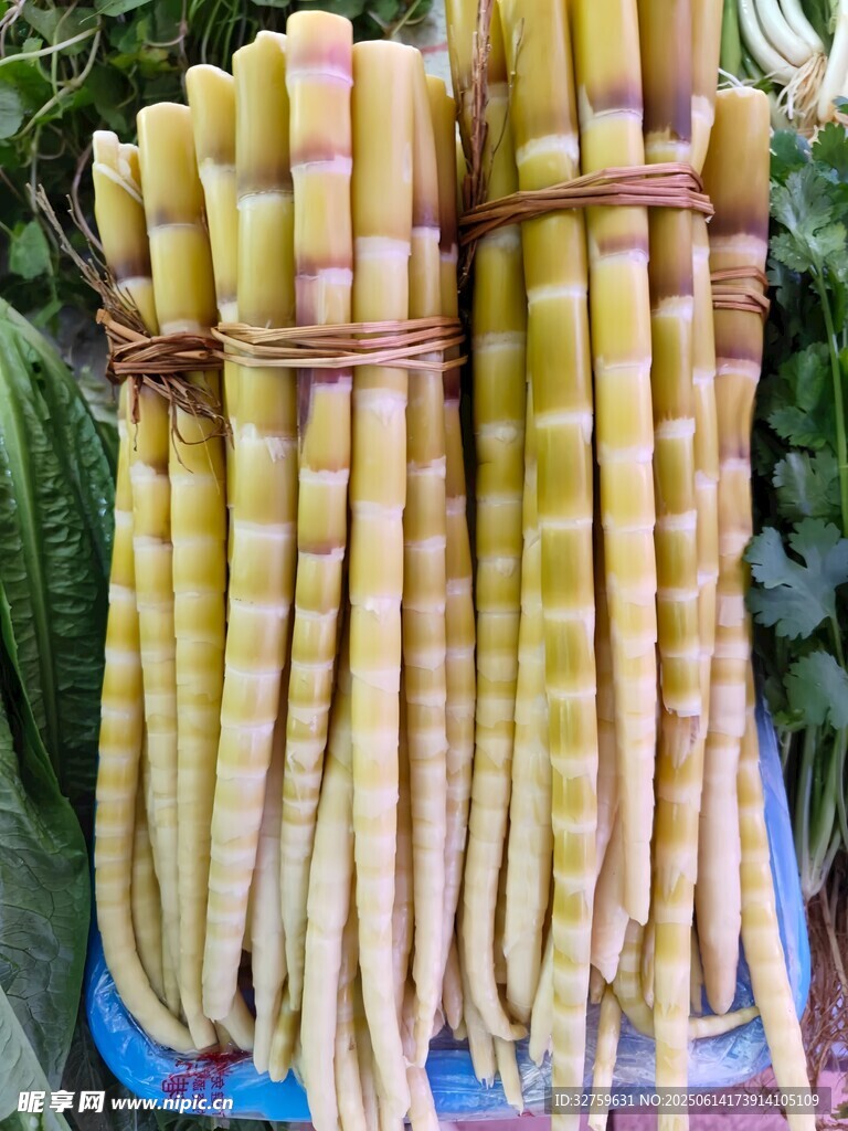 新鮮嫩竹筍美味食材