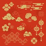 中式傳統吉祥圖案集合