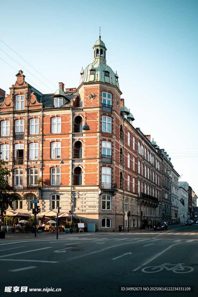 歐式街角建筑景觀