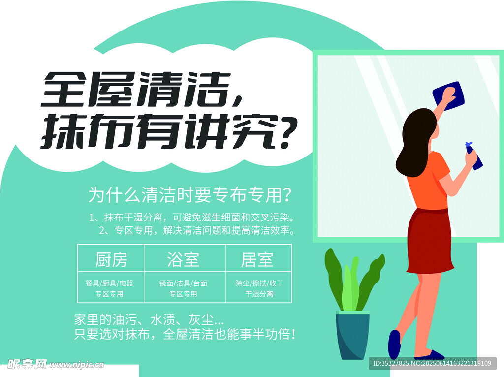 全屋清潔抹布有講究