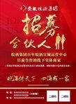 招募合伙人手機(jī)海報(bào)展架畫面