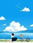 夏天的海邊