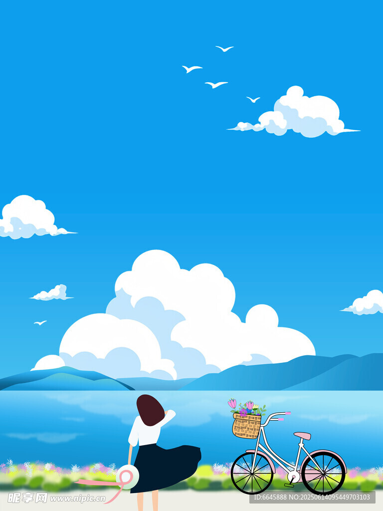 夏天的海邊