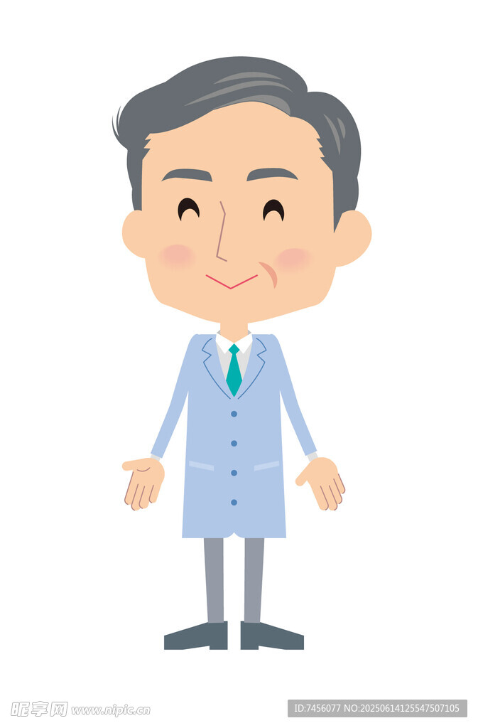 穿西裝的中年男士形象