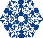 藍白中式傳統(tǒng)花紋圖案