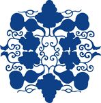 中式藍白傳統(tǒng)花紋圖案