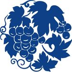 藍調葡萄藤蔓圖案設計