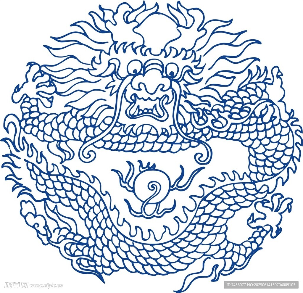 傳統(tǒng)中式龍紋圖案